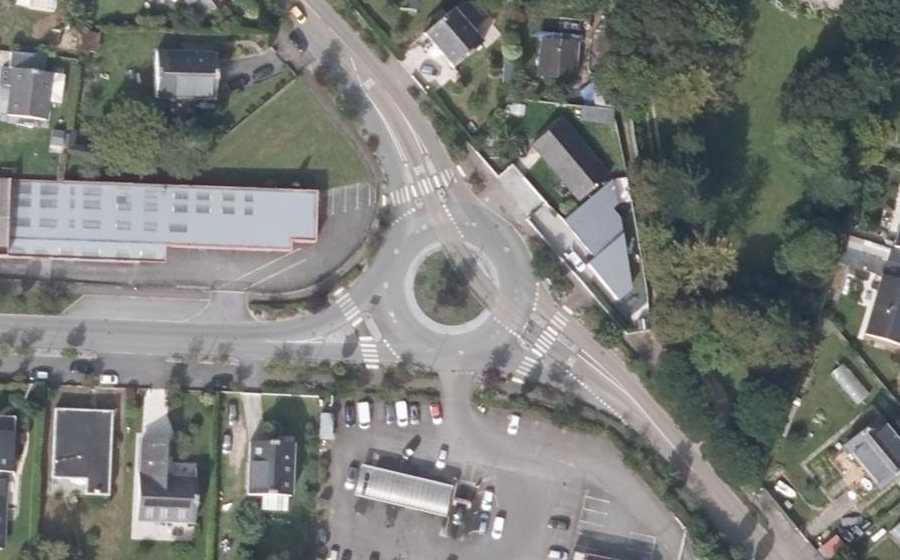 Vue aérienne du Rond-point anonyme n°23437001