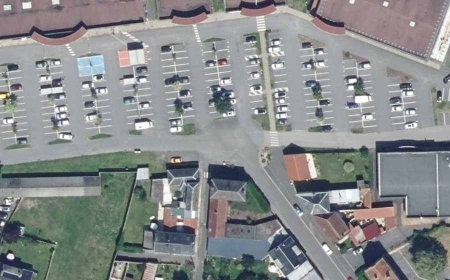 Vue aérienne du Place de la Gare