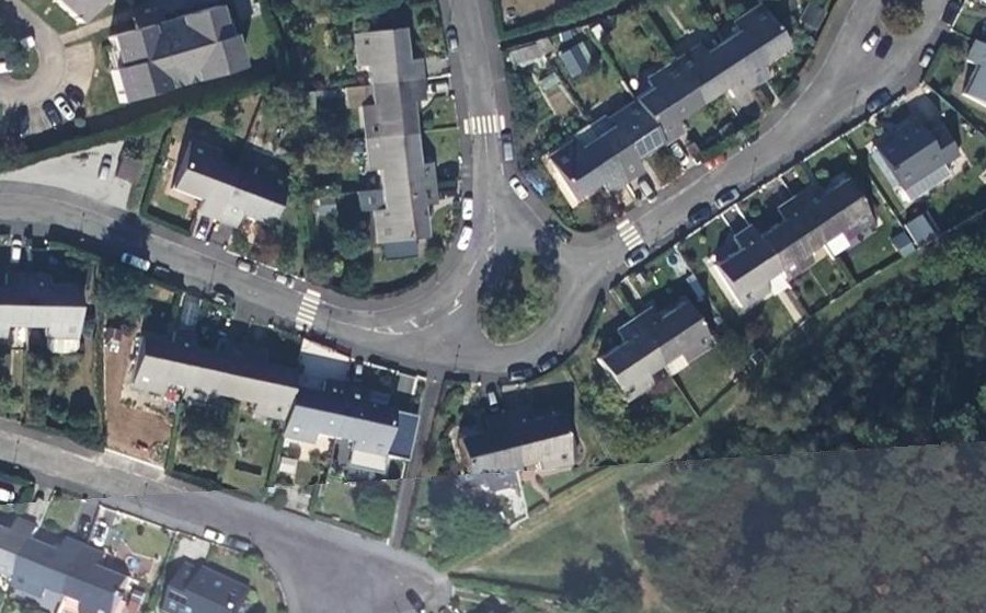 Vue aérienne du Rue des Acacias