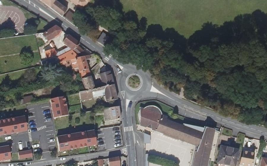 Vue aérienne du Rue du Général Leclerc
