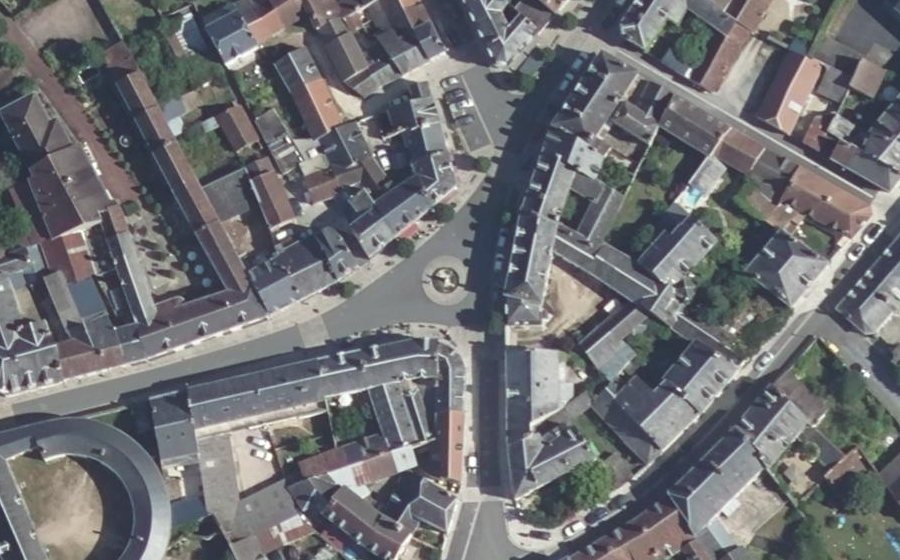Vue aérienne du Place Talleyrand