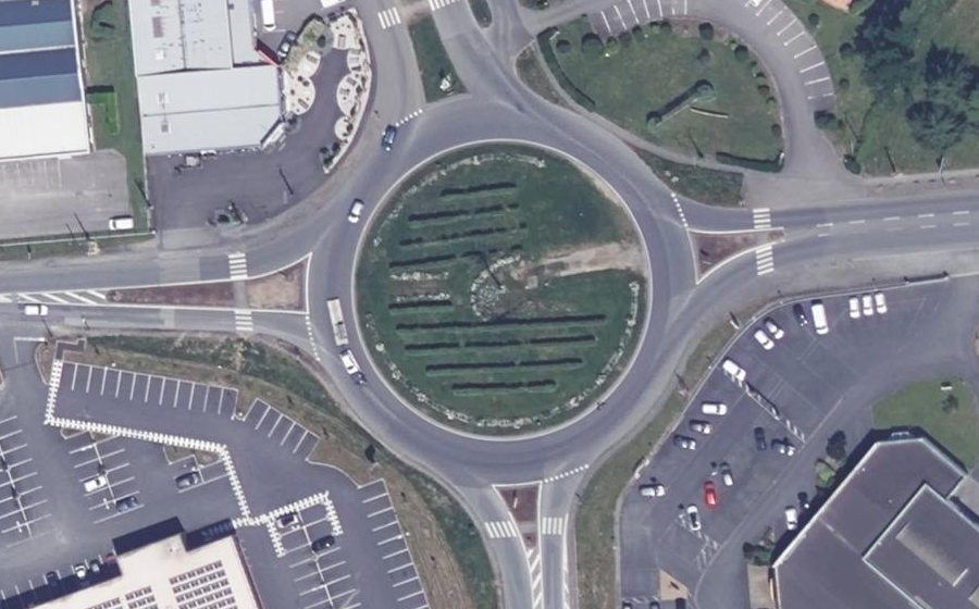 Vue aérienne du Avenue Aristide Briand