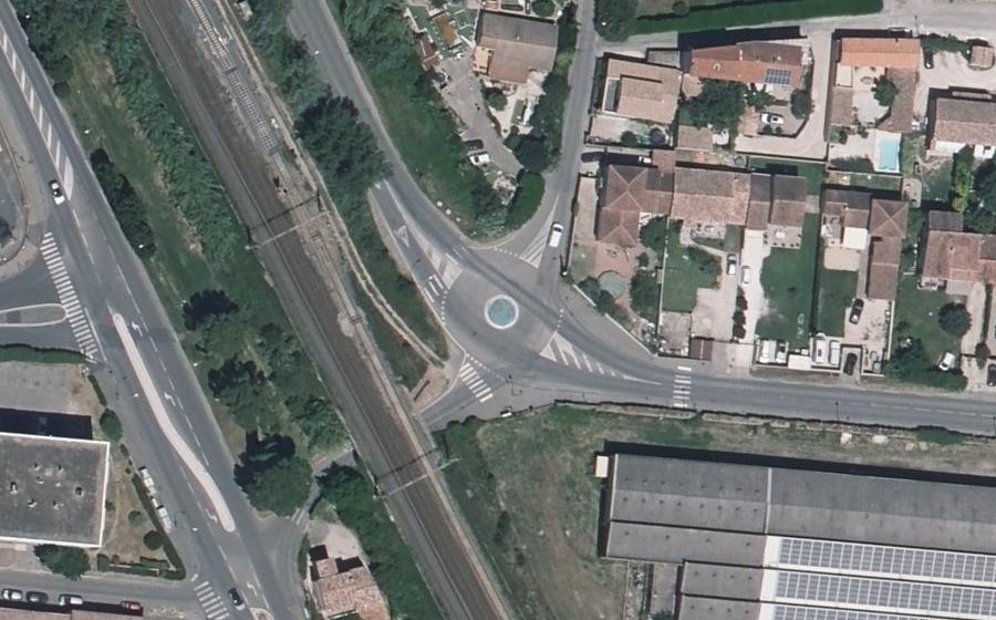 Vue aérienne du Avenue des Treize Arches