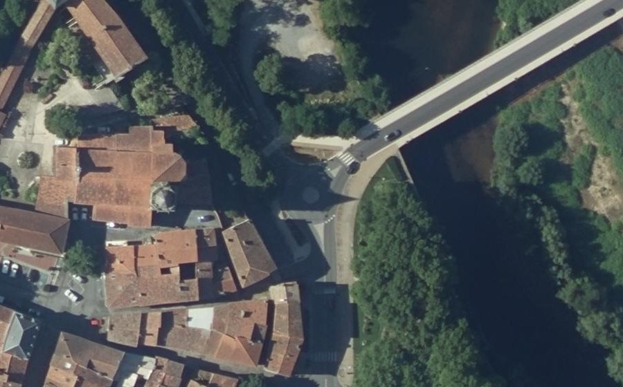 Vue aérienne du Boulevard de la République