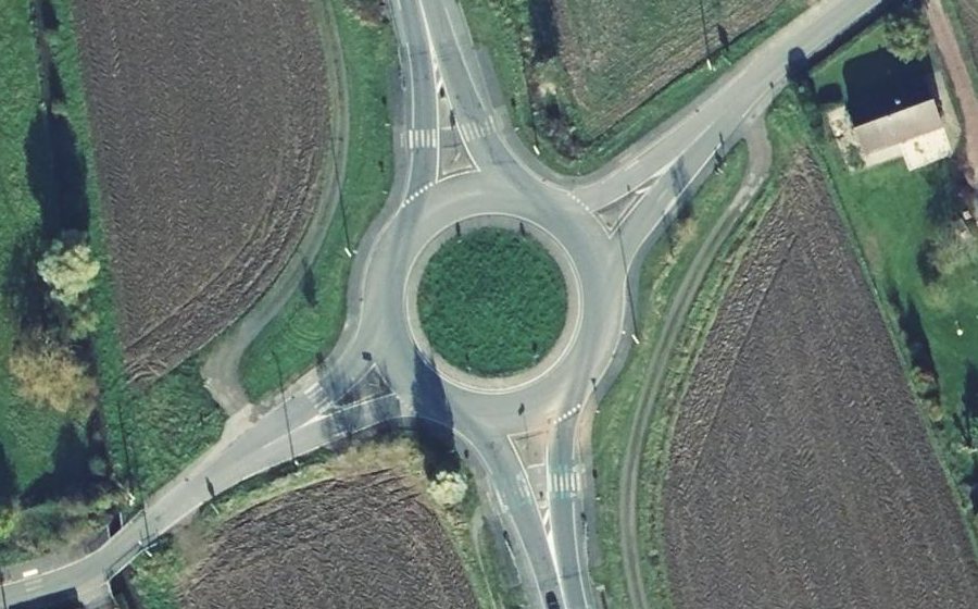 Vue aérienne du Giratoire du Paradis