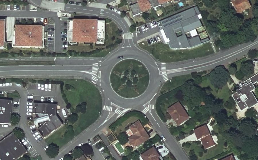 Vue aérienne du Rond-Point Charles de Gaulle