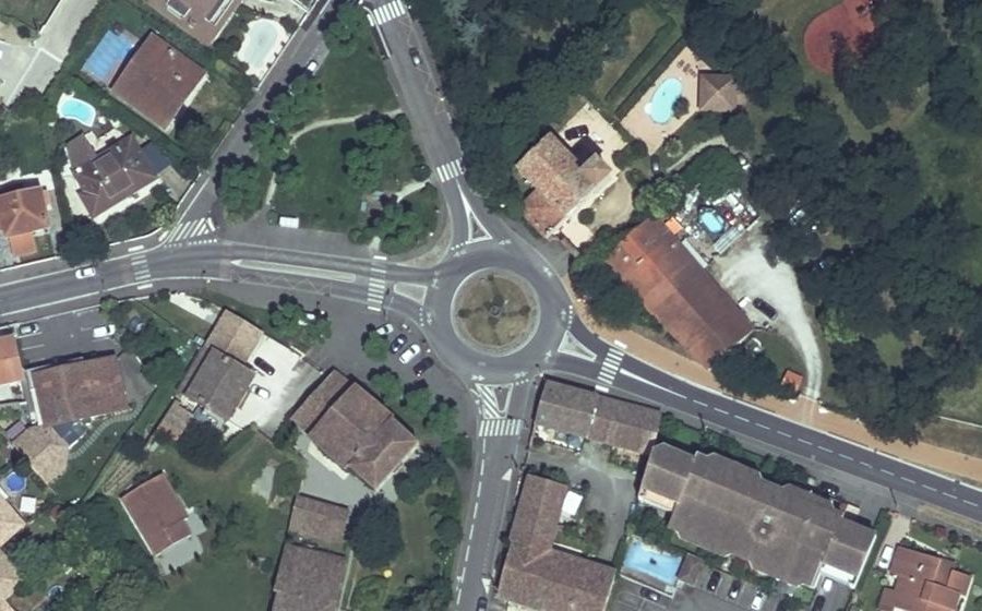 Vue aérienne du Place de la Pradelle