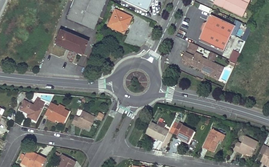 Vue aérienne du Rond-Point du Cammas