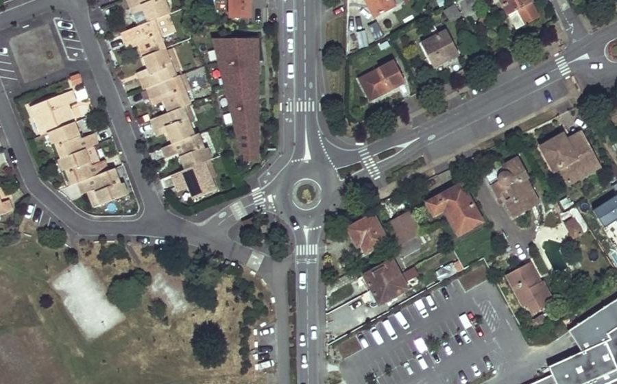 Vue aérienne du Route de Bessières