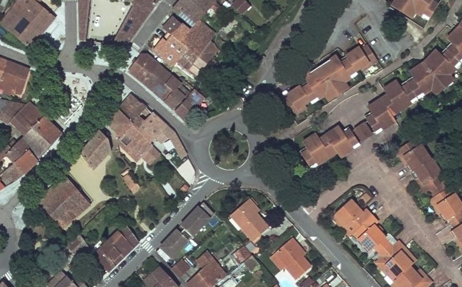 Vue aérienne du Place Saint-Barthélémy