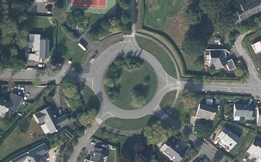 Vue aérienne du Rond-Point du Golf