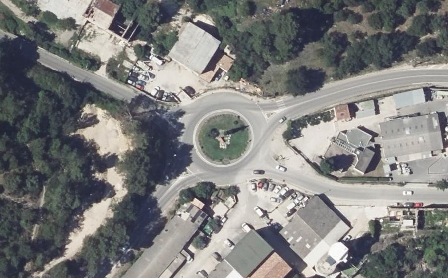 Vue aérienne du Rond-Point de Valdonne