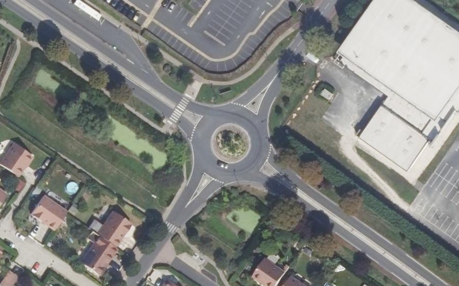 Vue aérienne du Avenue Charles de Gaulle