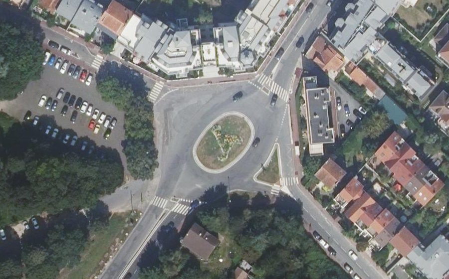 Vue aérienne de la Place du Garde