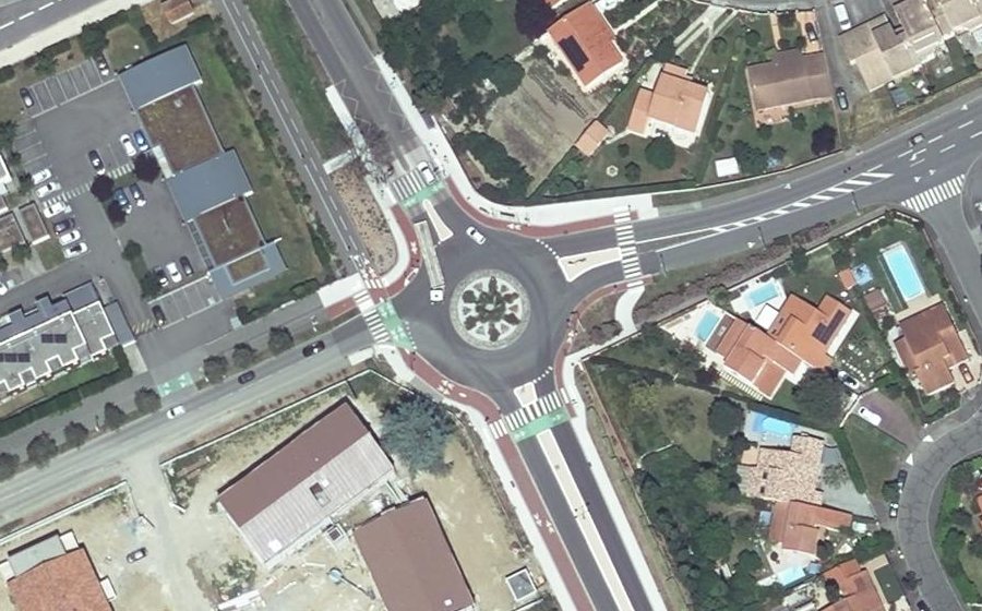 Vue aérienne du Rond-Point des Etoiles