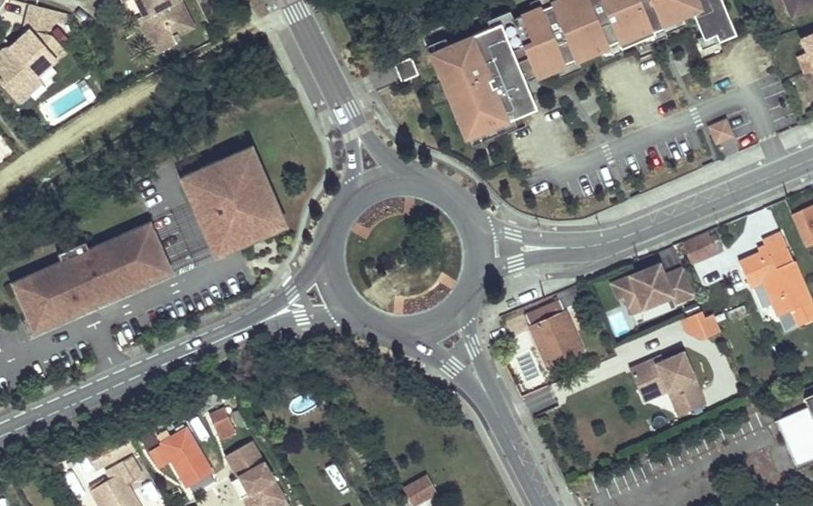 Vue aérienne du Rond-Point de Buxtehude