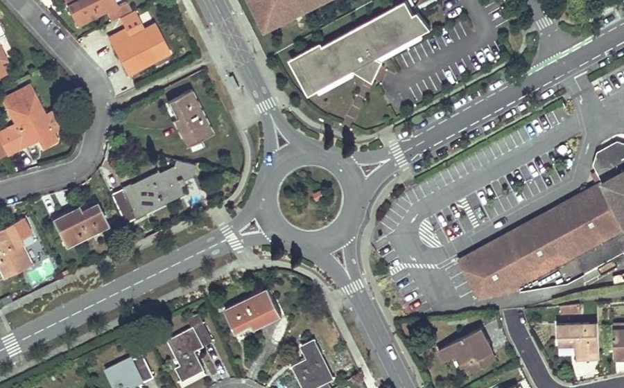 Vue aérienne du Rond-Point de Bosc