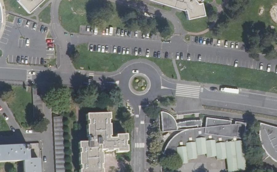 Vue aérienne du Rond-Point de Espinho