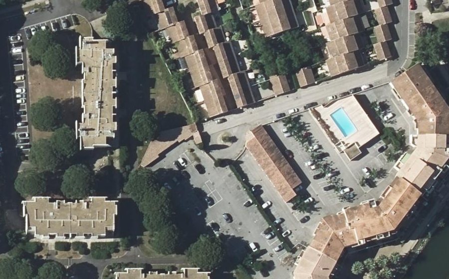 Vue aérienne du Rue de la Montjoie