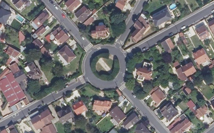 Vue aérienne du Place Guttierez de Estrada