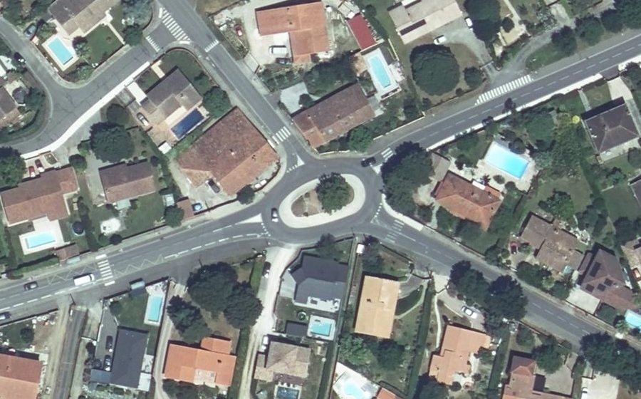 Vue aérienne du Route de Seilh