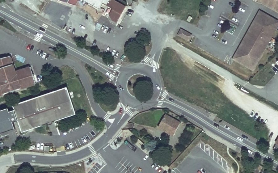 Vue aérienne du Giratoire de la Villannelle