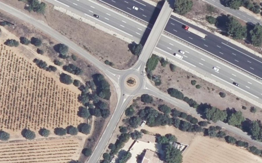 Vue aérienne du Rond-Point Jacques Andrieu
