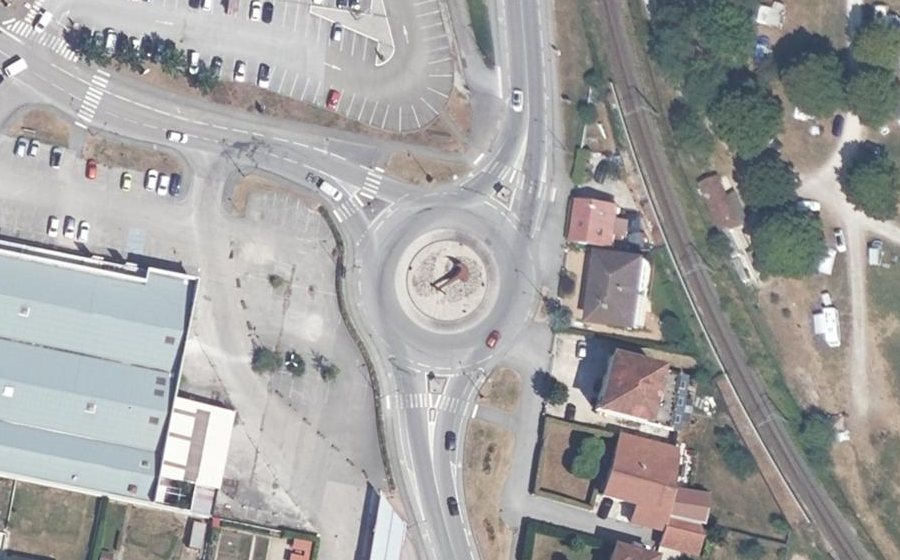 Vue aérienne du Place de la Madeleine