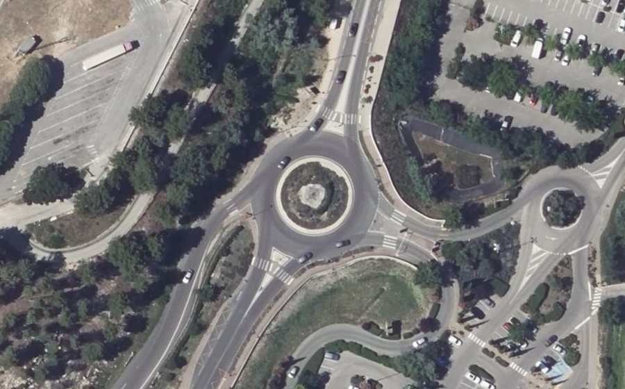 Vue aérienne du Rond-Point Hrant Dink