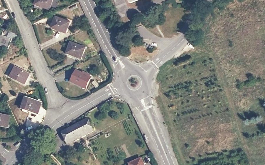 Vue aérienne du Avenue d'Aix-les-Bains