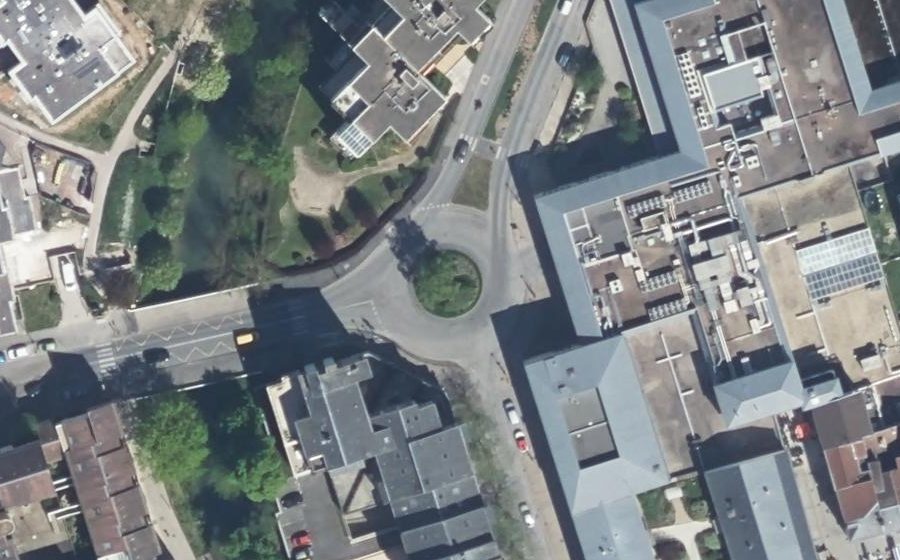 Vue aérienne du Place de la Comédie