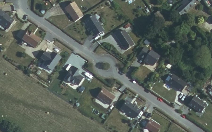 Vue aérienne du Rue du Lin