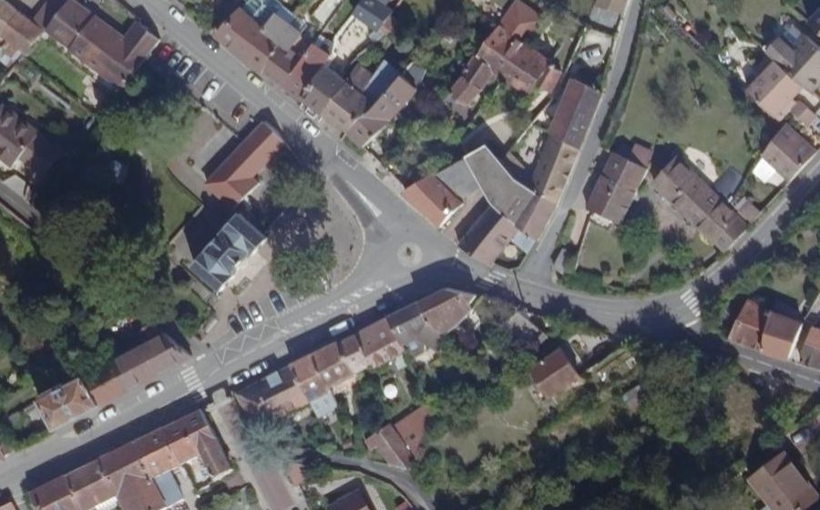 Vue aérienne du Place Léon Beauche