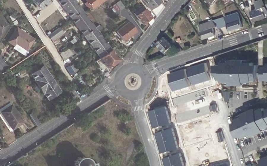 Vue aérienne du Avenue Arnaud de Vogüé