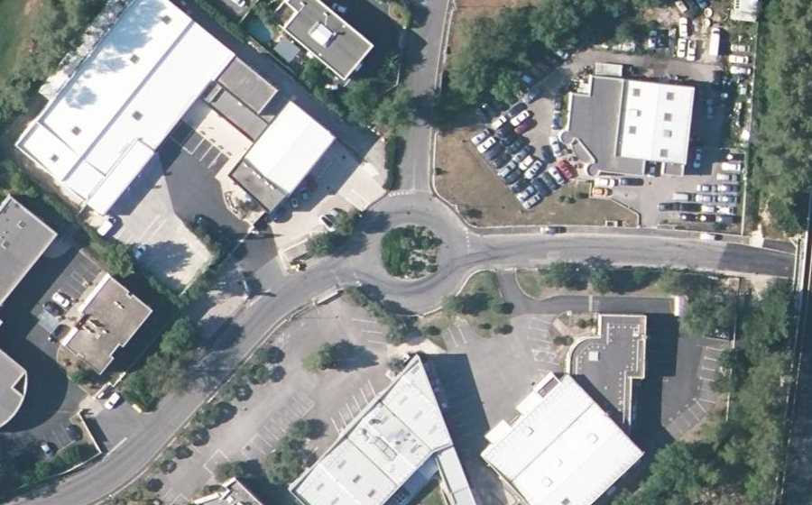 Vue aérienne du Rue des Vautes