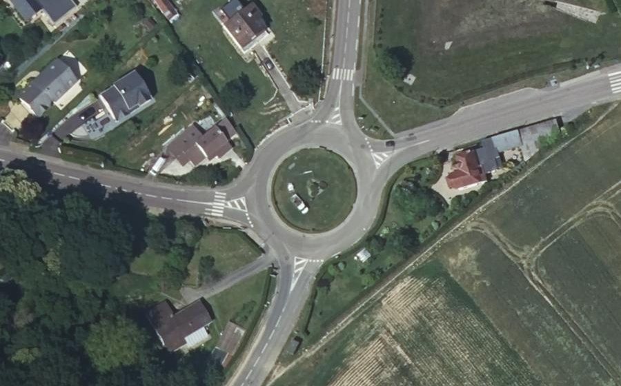Vue aérienne du Rond-Point Fernand Guillet