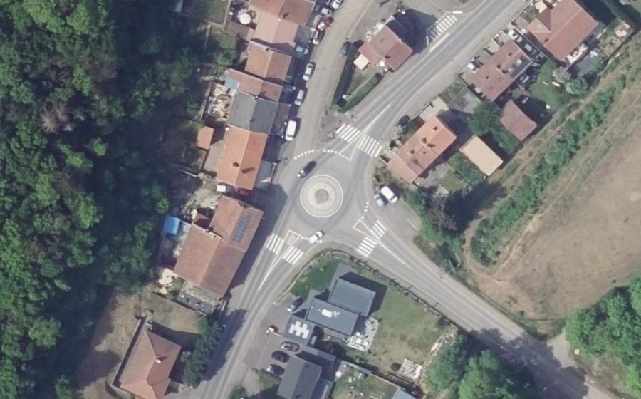 Vue aérienne du Rue des Écoles