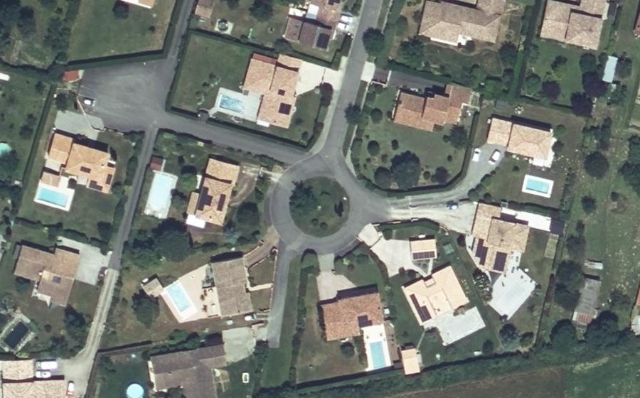 Vue aérienne du Rue de la Plaine