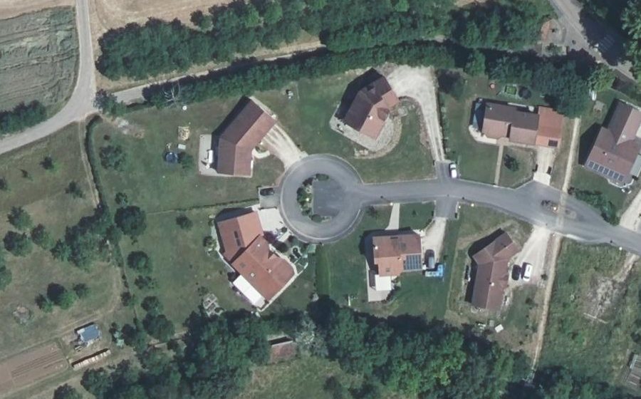 Vue aérienne du Le Clos du Château