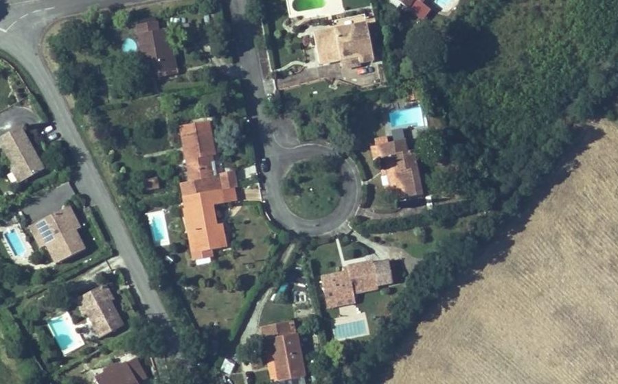 Vue aérienne du Quartier Pradelot
