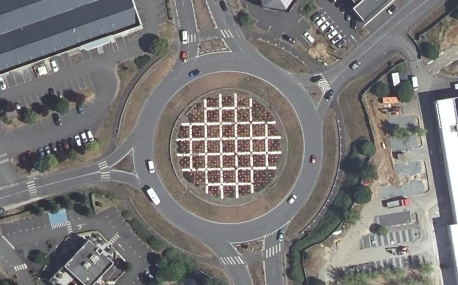 Vue aérienne du Carrefour de l'Hippodrome