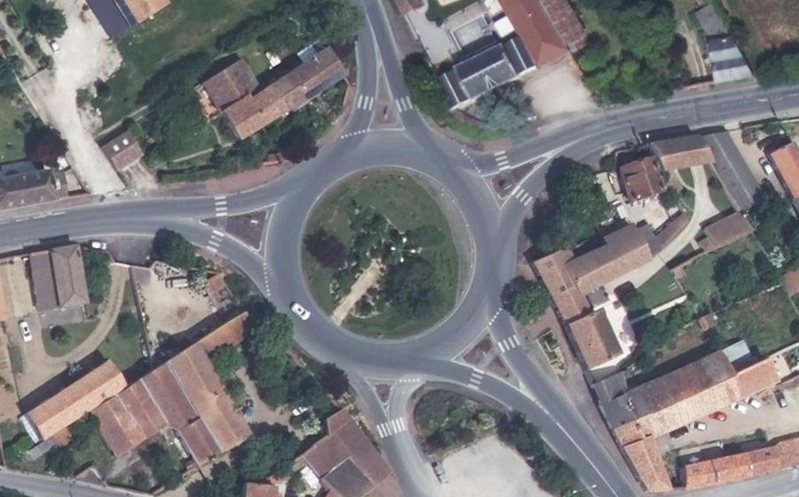 Vue aérienne du Rond-Point Charles de Gaulle