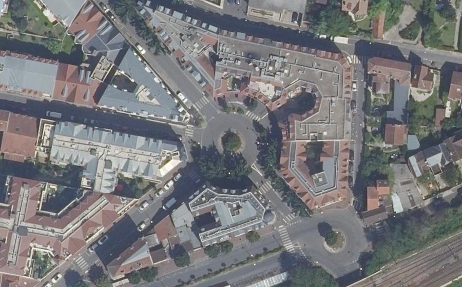 Vue aérienne du Place de Strasbourg