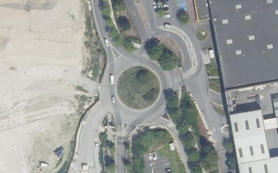Vue aérienne du Boulevard Jacques Chirac