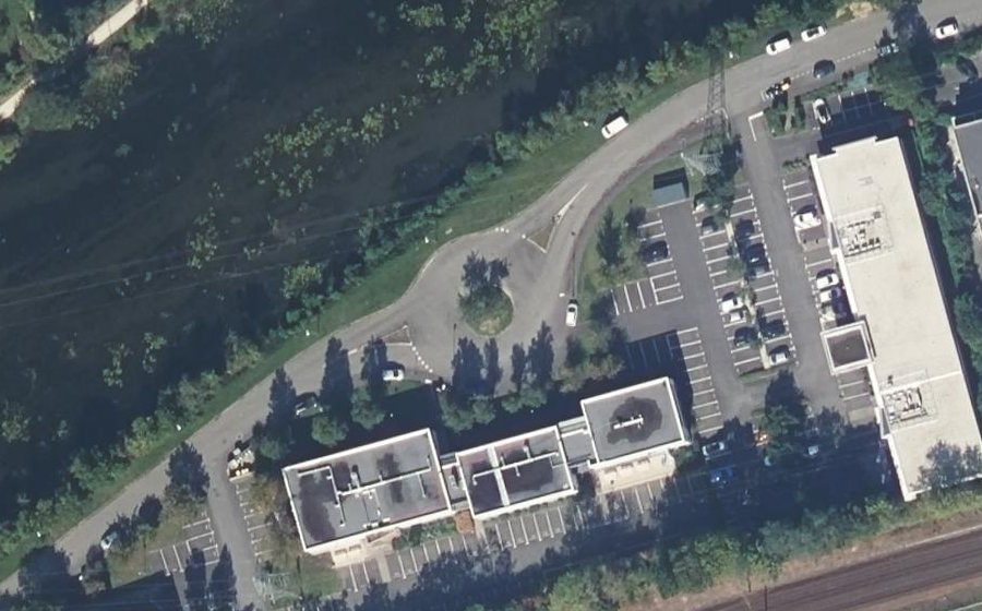 Vue aérienne du Avenue des Peupliers