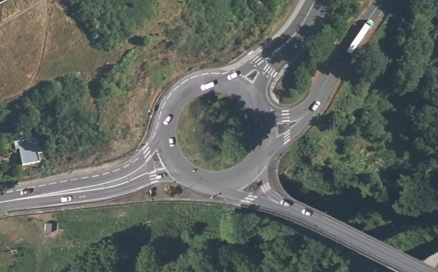 Vue aérienne du Rond-Point d'Aghia Paraskevi