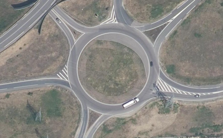 Vue aérienne du Rond-Point de Bresse