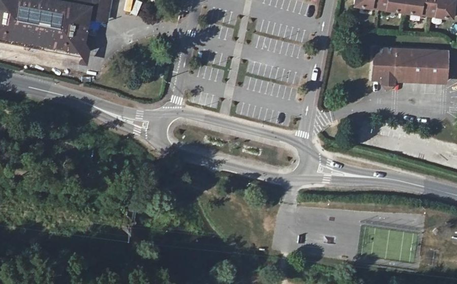 Vue aérienne du Route de la Pisciculture