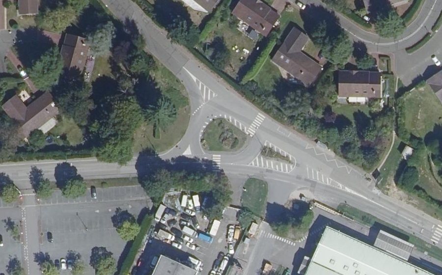 Vue aérienne du Rue Pierre Curie