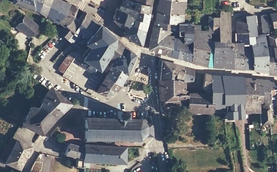 Vue aérienne du Place Charles Albert